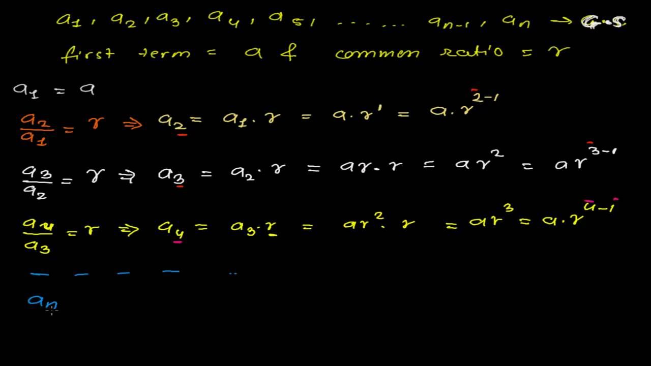 Nth Term of Geometric Sequences- General Term of Geometric Progressions смотреть онлайн
