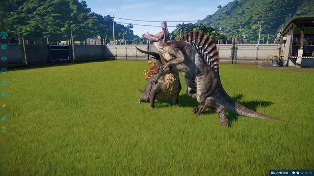 Stegoceratops Vs Every Carnivore in Jurassic World Evolution смотреть онлайн