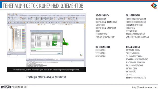 midas GTS NX_ программный комплекс для расчета геотехнических сооружений смотреть онлайн