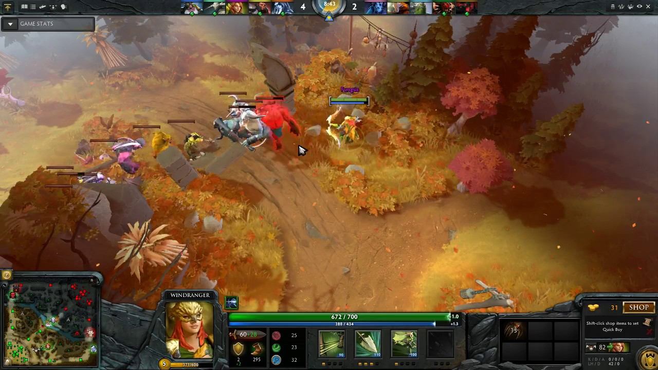 Jungling windranger (with Drow aura) 25 min maelstorm + aghanims+ midas + phase boots смотреть онлайн