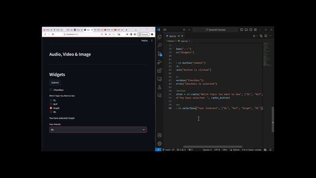 Streamlit Tutorial - Streamlit Getting Started Tutorial for Beginners | Full Streamlit Tutorial смотреть онлайн