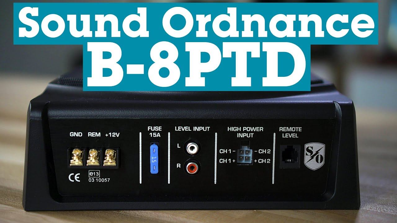 Sound Ordnance B-8PTD compact powered subwoofer | Crutchfield смотреть онлайн
