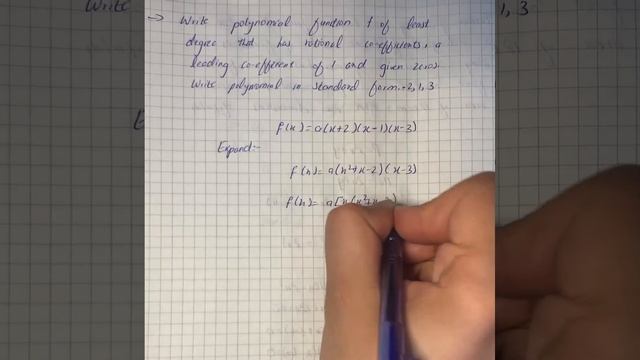 Write a polynomial function f of least degree that has rational coefficients, a leading. | Plainmat смотреть онлайн