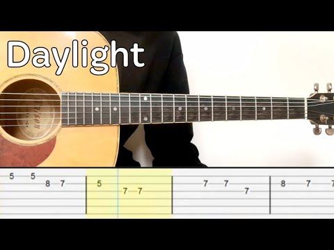 David Kushner - Daylight (Easy Guitar Tabs Tutorial) смотреть онлайн