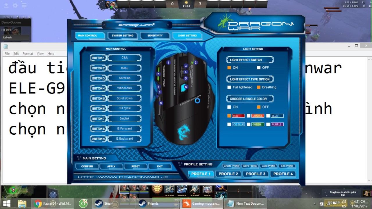 Dota2 - Cài macro cho meepo bằng chuột DragonwarG9 смотреть онлайн