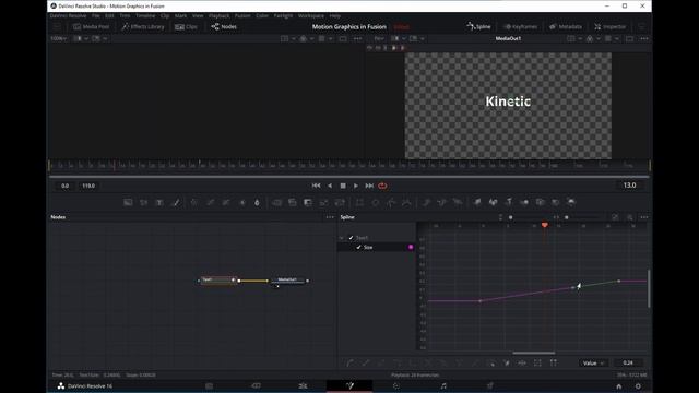 A Beginner's Guide to Kinetic Typography in Fusion - Keyframing, Interpolation & Motion Graphics 2/ смотреть онлайн