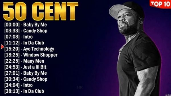 50 Cent Greatest Hits ~ Rap Music ~ Top 10 Hits of All Time
