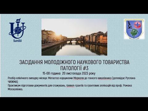 "ЗАСІДАННЯ МОЛОДІЖНОГО НАУКОВОГО ТОВАРИСТВА ПАТОЛОГІЇ #3" смотреть онлайн