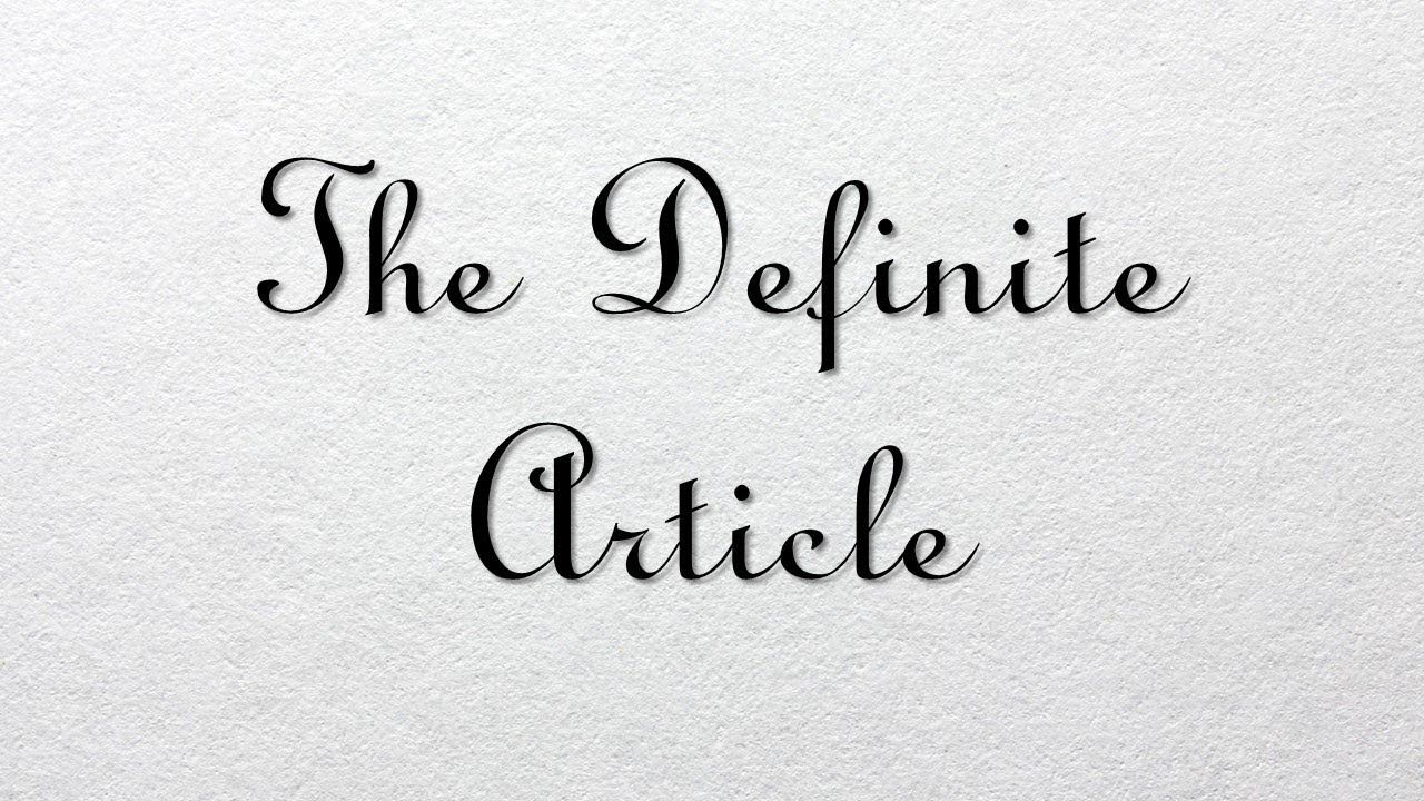 The definite article. Определенный артикль THE смотреть онлайн