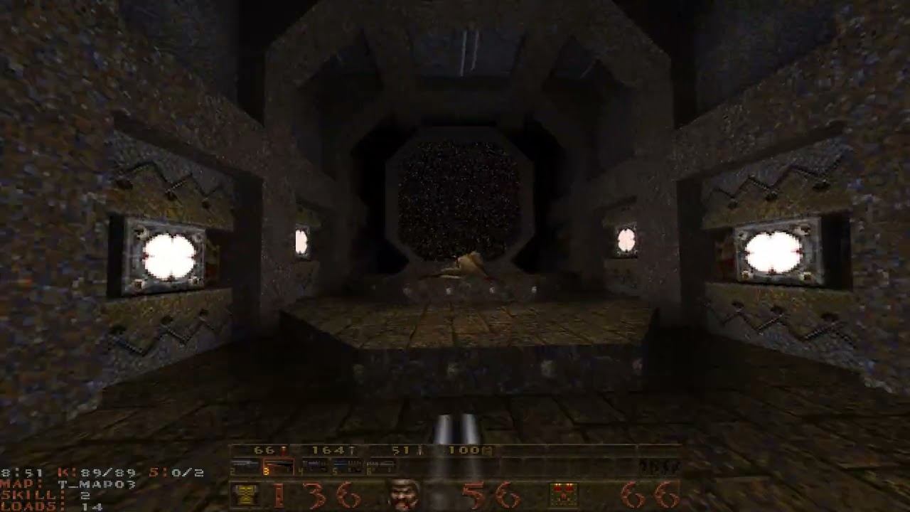 somewhere: t_map03: Unholy Fortress by tonhao, Quake смотреть онлайн