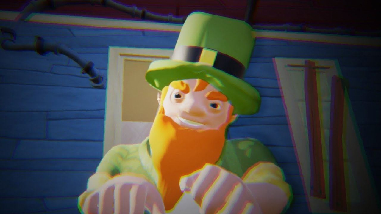 MY NEW NEIGHBOR IS A LEPRECHAUN - Hello Neighbor ACT 2 смотреть онлайн