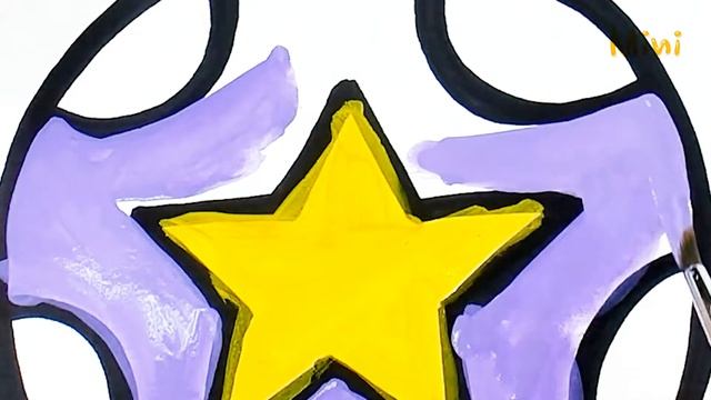 Purple Ball Coloring | Coloring Video | Learn Color | Coloring page | Mini Art Kids смотреть онлайн