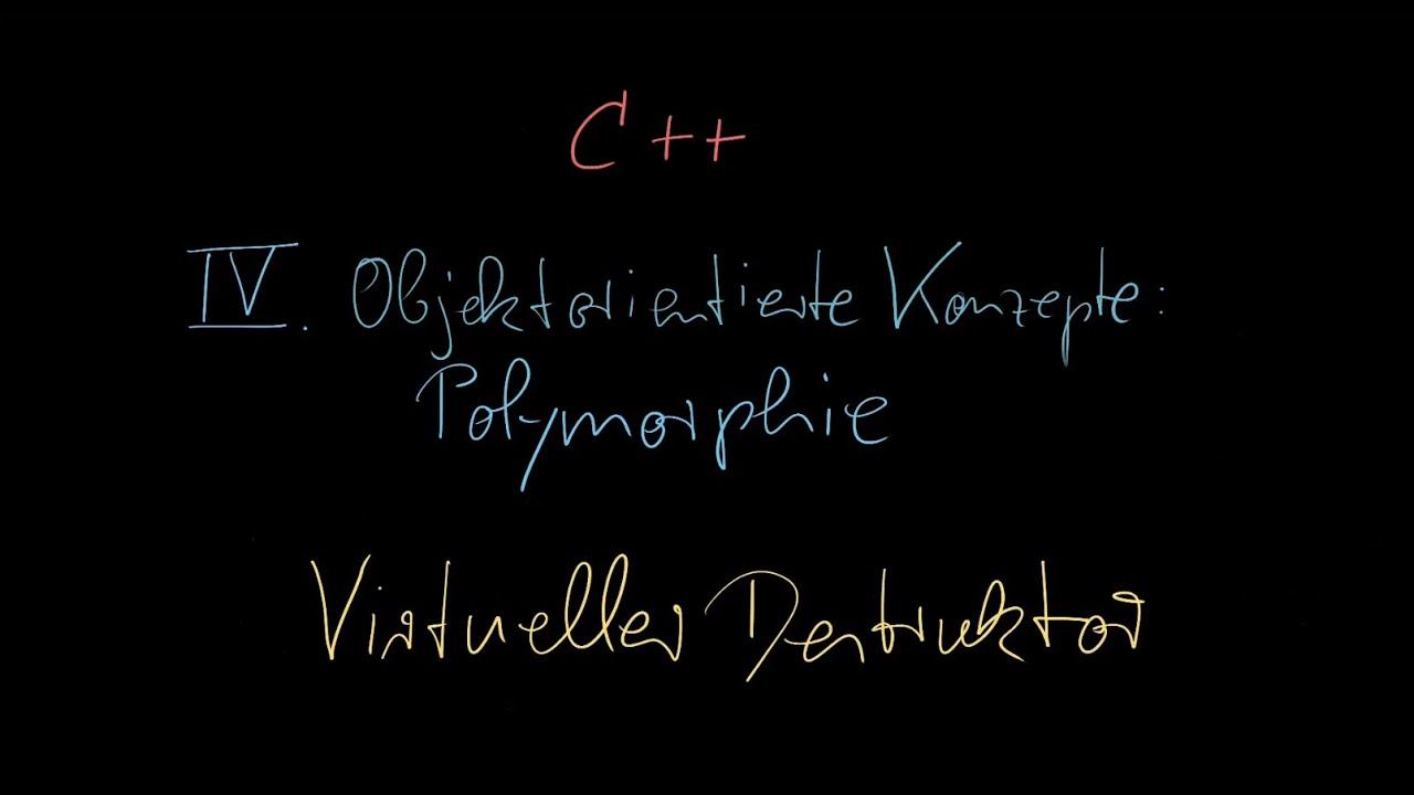 059 - Virtueller Destruktor - C++ Tutorial Deutsch смотреть онлайн