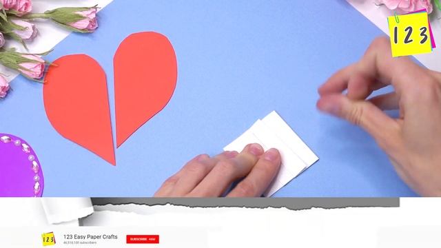 HEART CARD | Easy diy paper crafts heart card смотреть онлайн