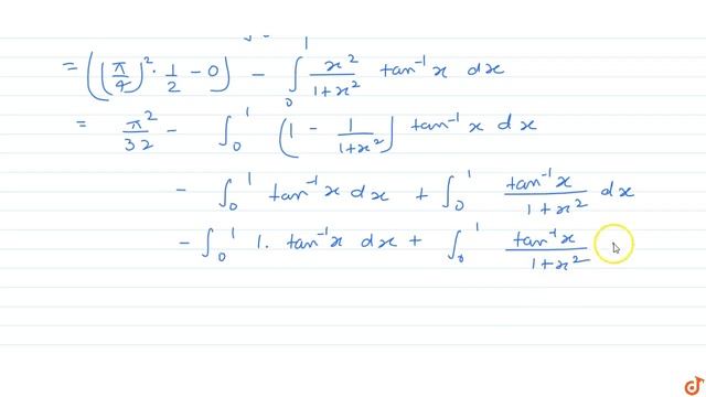 Evaluate: `int_0^1x(tan^(-1)x)^2dx` смотреть онлайн