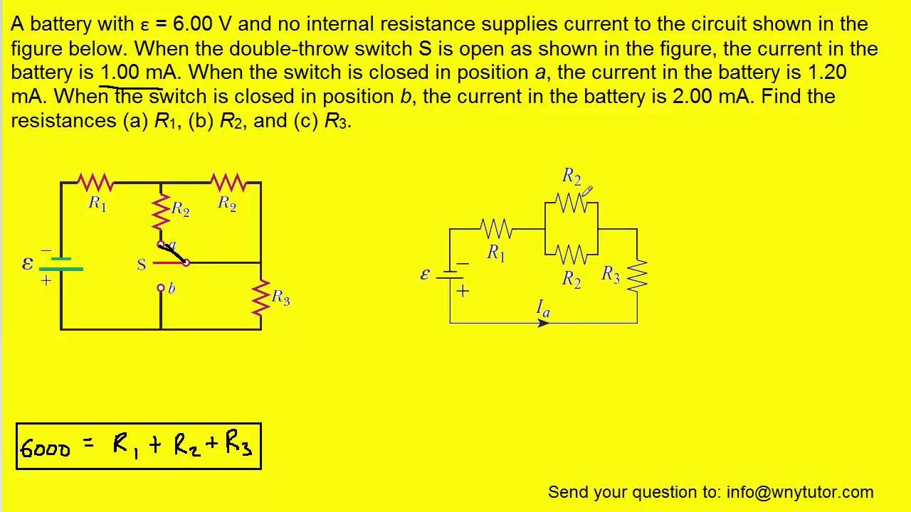 a battery with emf=6v and no internal resistance смотреть онлайн