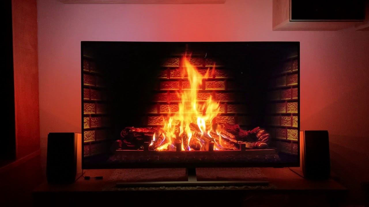 PHILIPS 50PUS8505 50'' 4K TV / 2020 / TESTING AMBILIGHT No 2 (Fireplace) смотреть онлайн