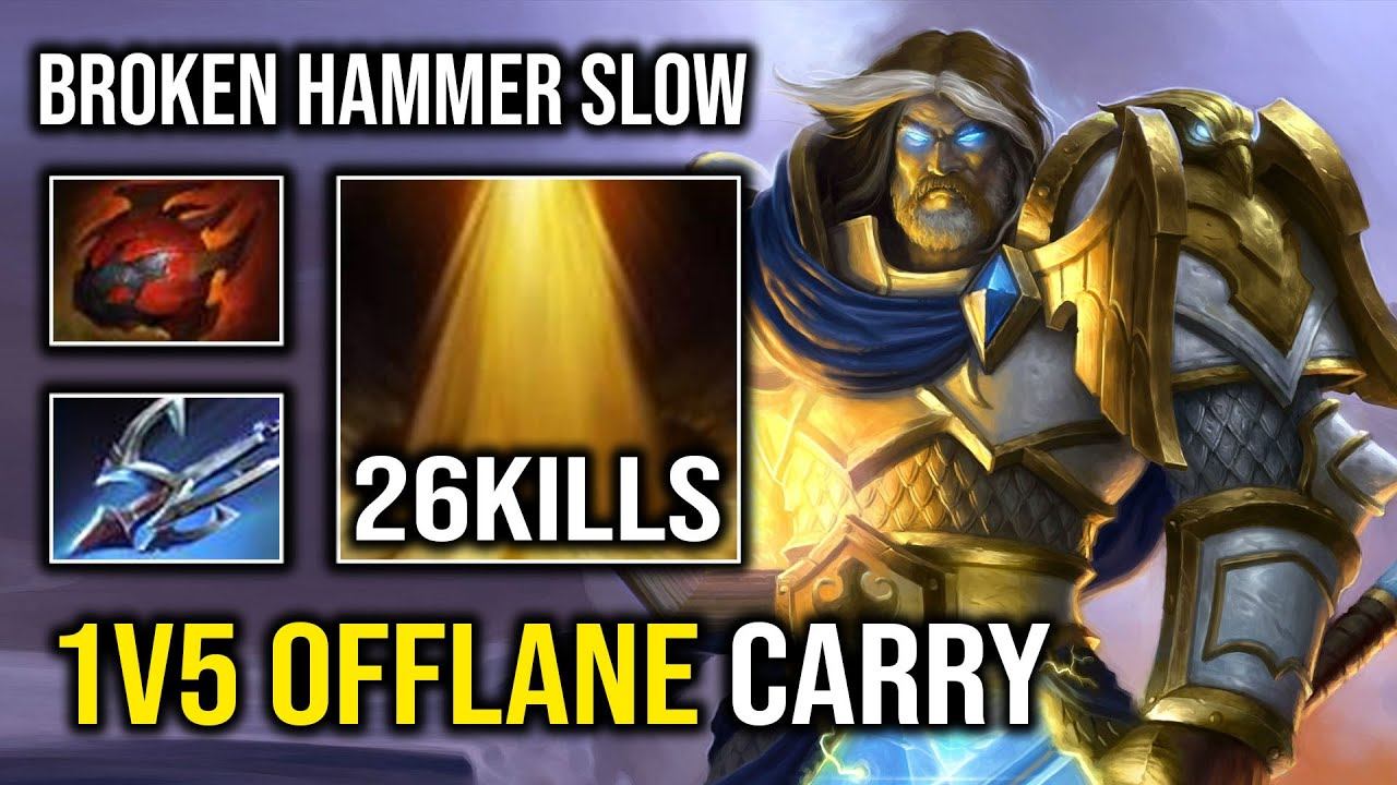 How to Offlane Omniknight in 7.33 By Just Running At Enemy with Harpoon Insane Slow Attack Dota 2 смотреть онлайн