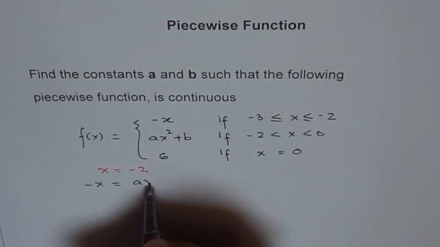 Find a and b for Piecewise Function to be Continuous смотреть онлайн