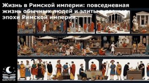 Жизнь в Римской империи: повседневная жизнь обычных людей и элиты в разные эпохи Римской империи.