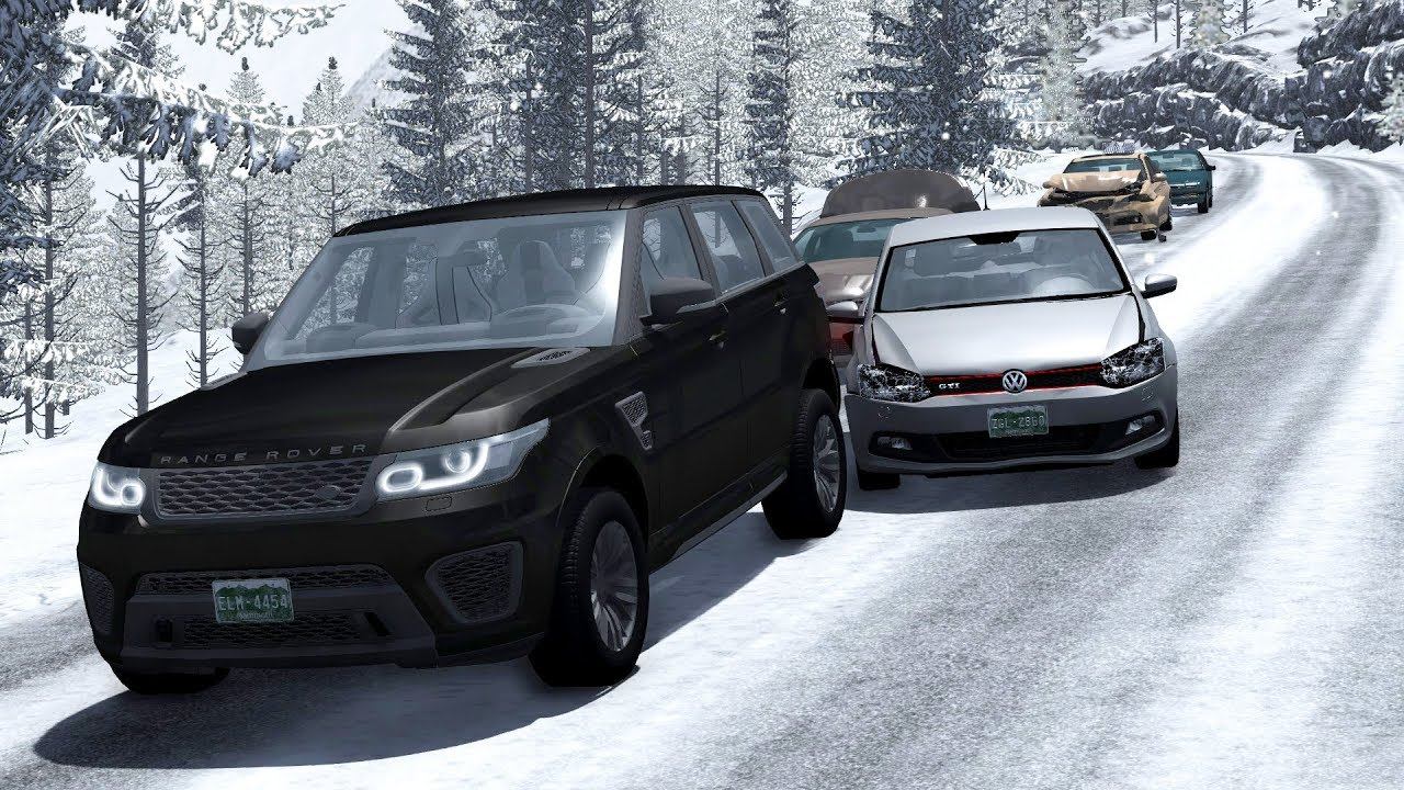 Traffic Jam Car Crashes Compilation (3) - BeamNG.Drive смотреть онлайн