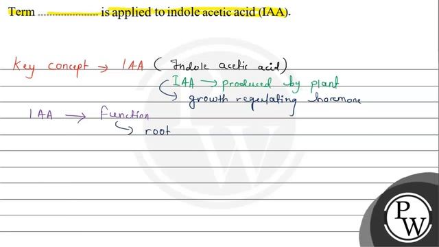 Term is applied to indole acetic acid (IAA).
\( \mathrm{W} \) смотреть онлайн