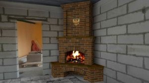 СКОЛЬКО СТОИТ УГЛОВОЙ КАМИН ИЗ КИРПИЧА