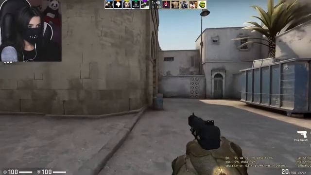 Tenderlybae ИГРАЕТ В CS:GO смотреть онлайн