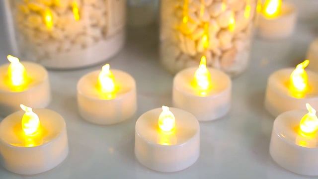 Homemory LED Tea Light Battery Operated for Wedding, home decoration, dinner party and other events смотреть онлайн