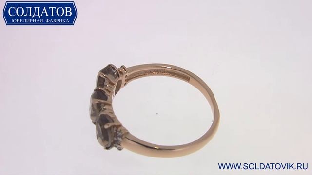 Сказочные золотые кольца с чёрным цирконием K2566T 2 04 смотреть онлайн