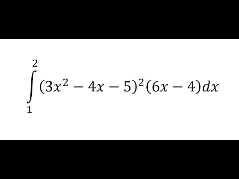Calculus Help: Integral of (3x^2-4x-5)^2 (6x-4)dx - Integration by substitution смотреть онлайн