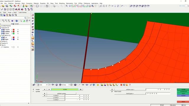 Symmetry to reduce processing time in Hyperworks смотреть онлайн