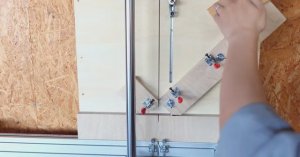 Шаблон для резки под углом 45° для циркулярной пилы [ЛАЙФХАК]