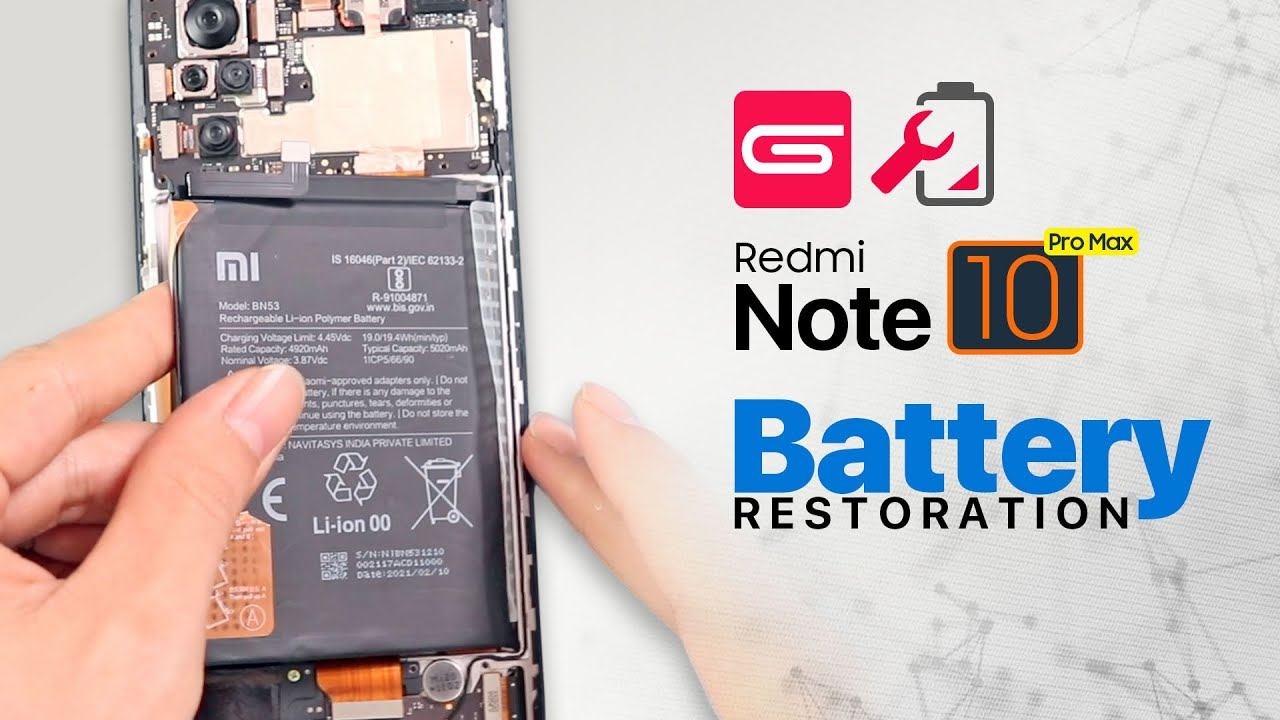 Xiaomi Redmi Note 10 Pro Max Battery Replacement смотреть онлайн