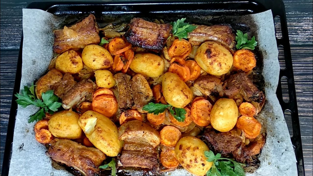 СУПЕР МАРИНАД. Мясо с овощами в духовке смотреть онлайн