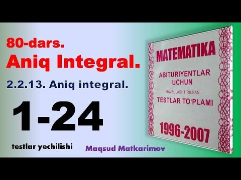 matematika darslari aniq integral определенный интеграл definite integral لا يتجزأ 定積分 확실한 적분 смотреть онлайн