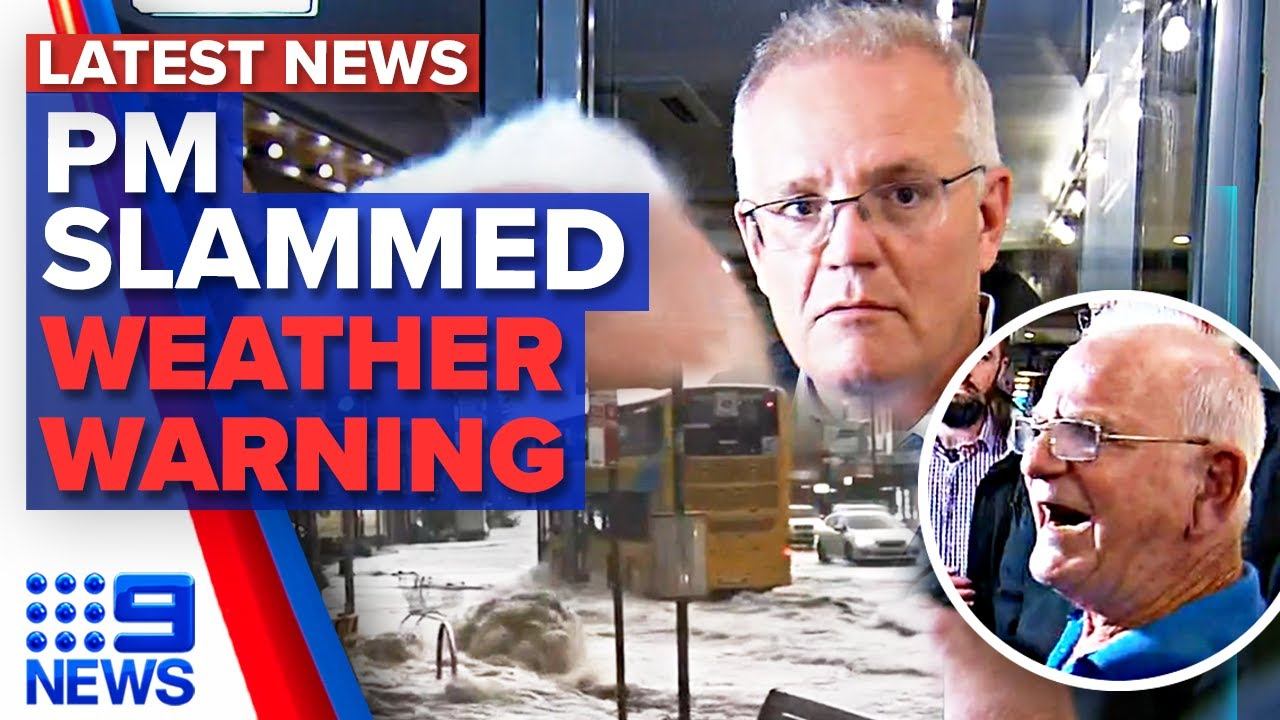 PM slammed by angry voter, Heavy rain and flash flooding hit NSW | 9 News Australia смотреть онлайн
