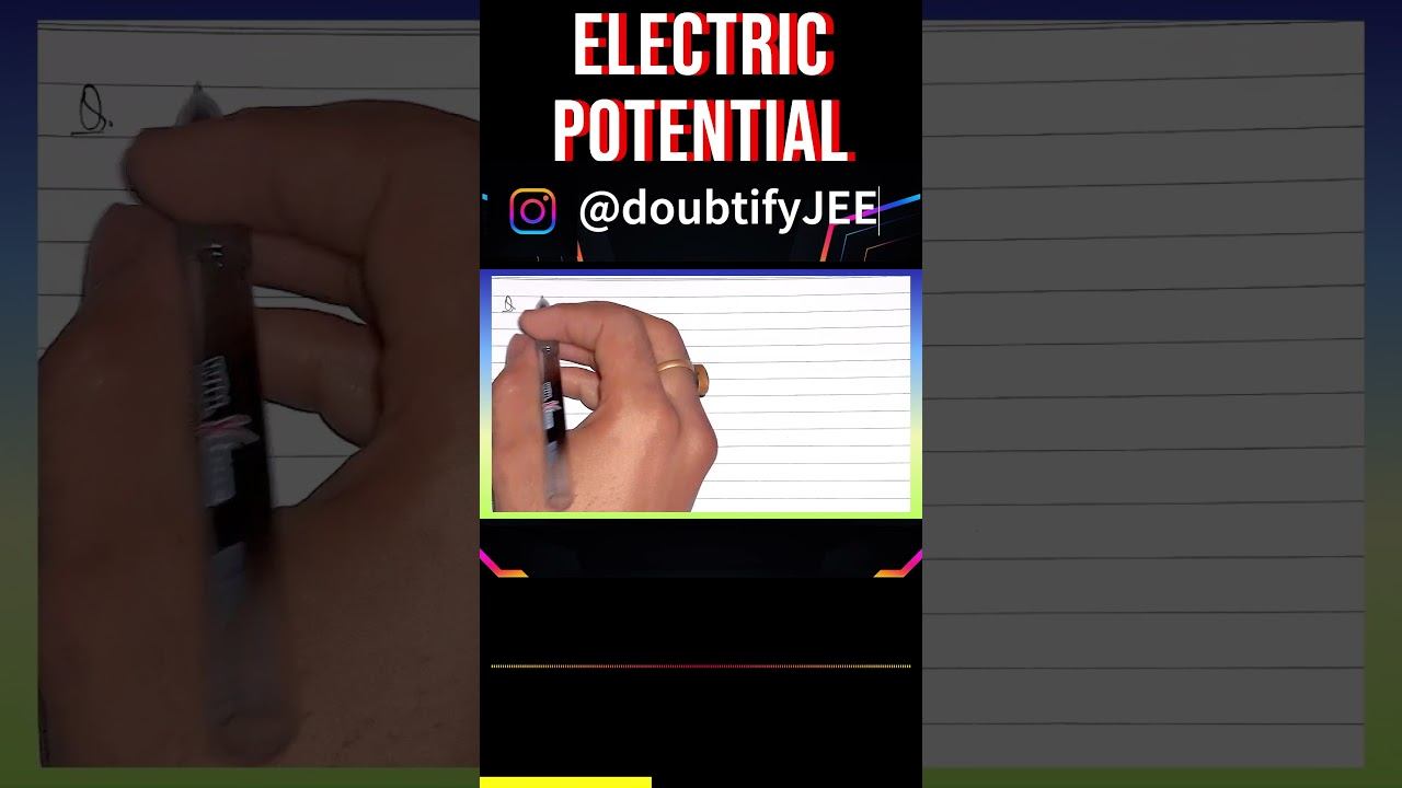 The electric potential between a proton and an electron is given by V = V₀ ln(r/r₀)...| Doubtify JE смотреть онлайн