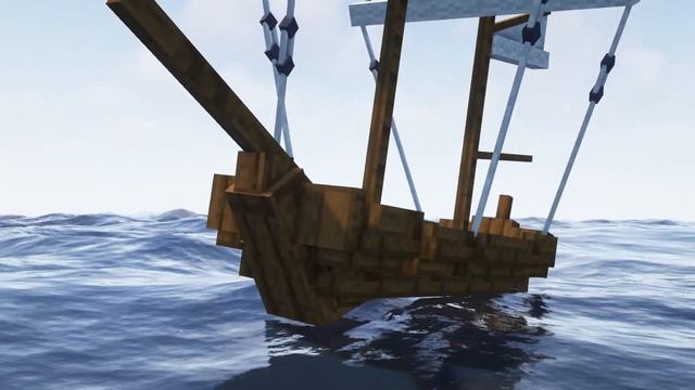 BIG SHIP SAILING ON WATER - PHYSICS MOD | RELAX 😴 | MINECRAFT смотреть онлайн