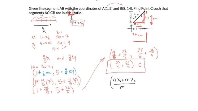Partitioning Segments Given Coordinates (Directed Line Segments) смотреть онлайн