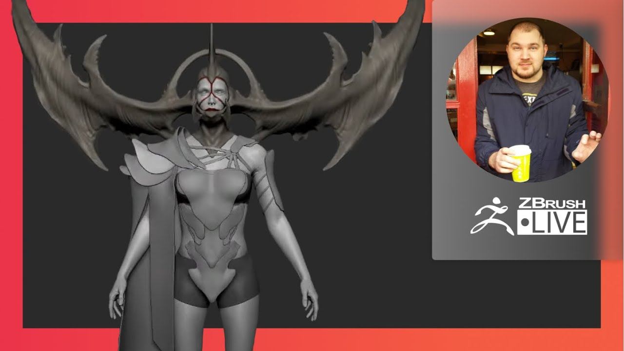 Dark Fantasy Concept Concept Art to 3D - Brendon Isaiah Bengtson with Bjorn Hurri - ZBrush 2021.6 смотреть онлайн