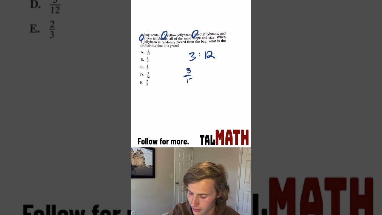 Calculating PROBABILITY #acttest #math #variables #act #stem смотреть онлайн