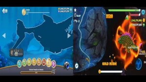 Hungry Shark World vs Evolution - All 59 Sharks Unlocked Megalodon Hack Gems and Coins Mod Gameplay