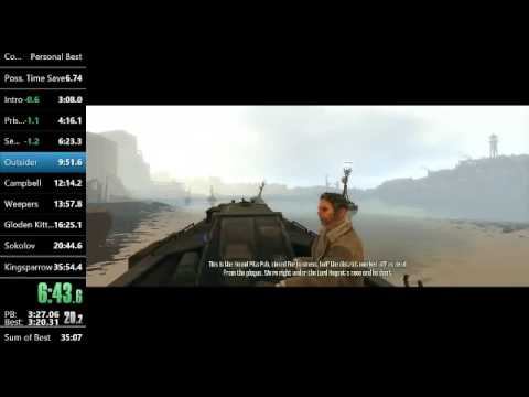 Dishonored Any% Speedrun - 35:45 смотреть онлайн