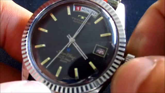 Technos Star Chief 200m vintage wristwatch automatic смотреть онлайн