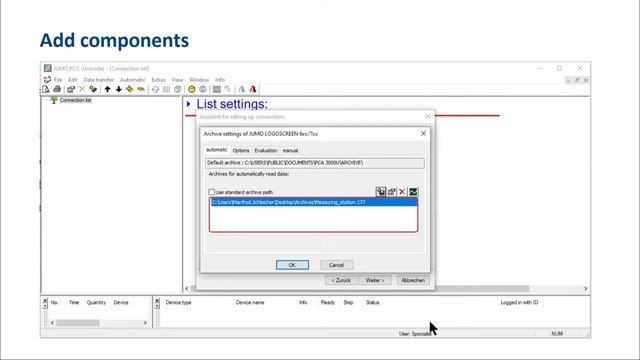 Working with the PCA communication software JUMO PCC смотреть онлайн