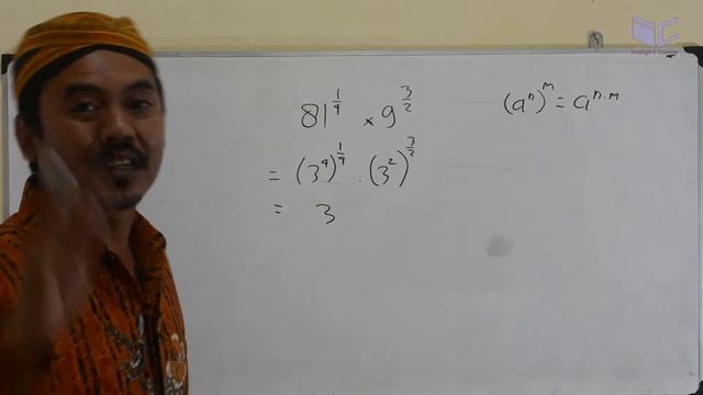 81^(1/4) x 9^(3/2) , eksponensial un smp matematika 2015 pembahasan 05 смотреть онлайн