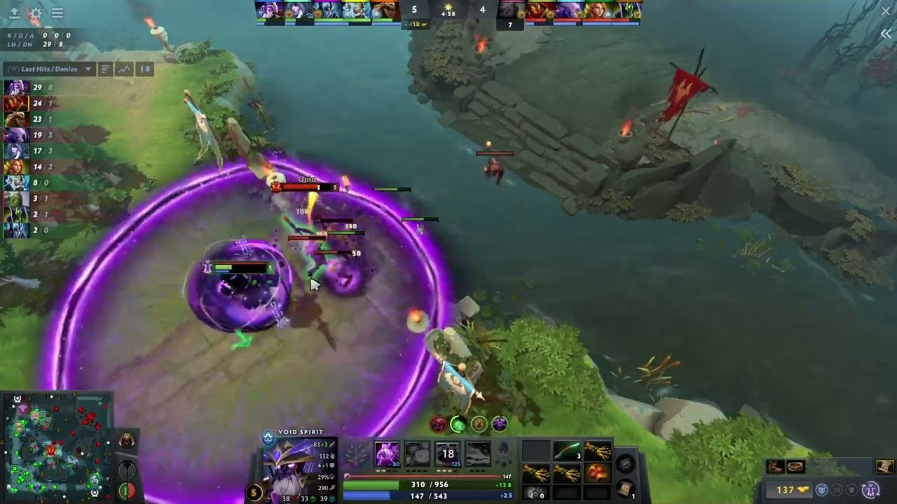 How to lane mid void spirit (bzm) vs ember spirit - Dota 2 смотреть онлайн