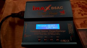 Imax B6AC ошибка "INPUT VOL ERR" после одной заряд-разряд-заряд батареи