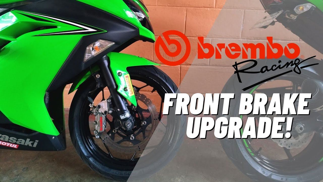 BREMBO P4 CALIPER UPGRADE + RACING BOY TEFLON BRAKE HOSE | KAWASAKI NINJA 300 смотреть онлайн